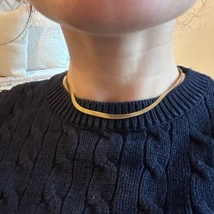 Gold Snake Chain Necklace 17.5’